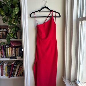 Abercrombie & Fitch Red Asymmetrical Cocktail Dress